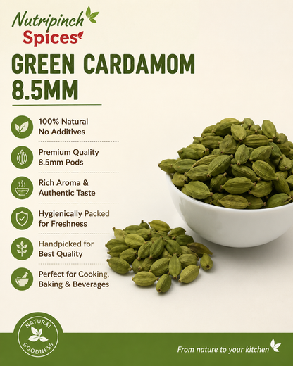 Green Cardamom 8.5 mm